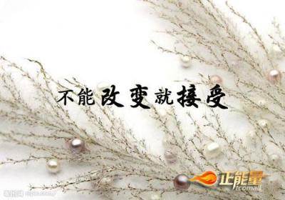 不能改变就接受