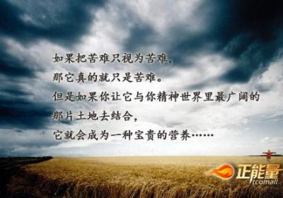 苦难中也有芬芳