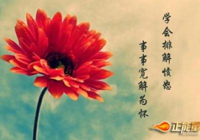 学会排解愤怒，事事宽解为怀