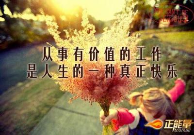 人生的乐趣就隐藏在工作之中
