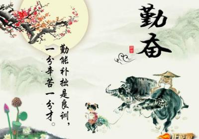 勤能补拙是良训，一分辛苦一分才
