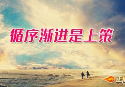 循序渐进是上策